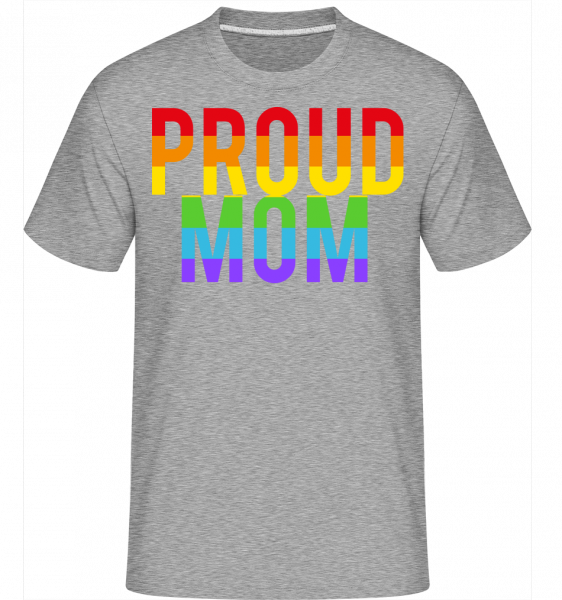 Proud Mom Rainbow -  Shirtinator Men's T-Shirt - Heather grey - Front