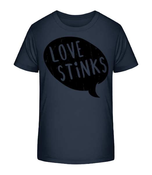 Love Stinks Bubble - Kid's Bio T-Shirt Stanley Stella - Navy - Front