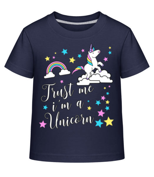 Trust Me I'm A Unicorn - Kinder Shirtinator T-Shirt - Marine - Vorne
