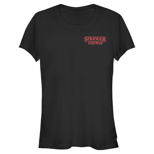Netflix - Stranger Things - Logo - Women's T-Shirt - Black - Front
