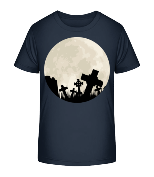 Gothic Scenery Circle - Kid's Bio T-Shirt Stanley Stella - Navy - Front