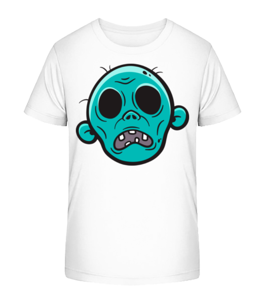Augenloser Zombie - Kinder Bio T-Shirt Stanley Stella - Weiß - Vorne