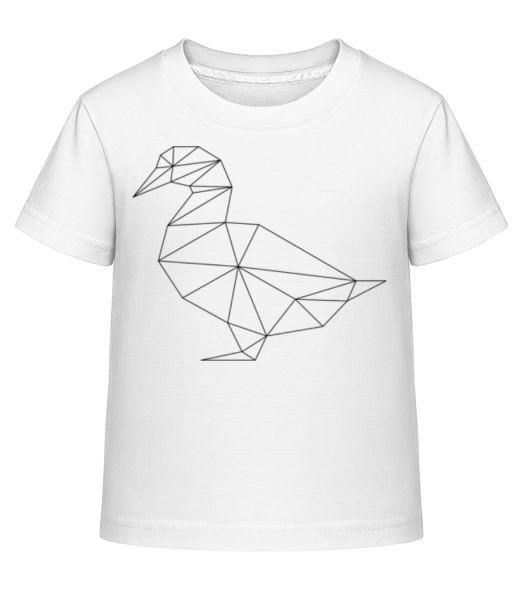 Polygon Duck - Kid's Shirtinator T-Shirt - White - Front