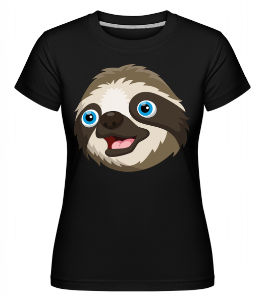 Cute Sloth -  Shirtinator Women's T-Shirt - Black - Front