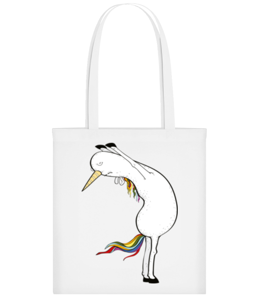 Yoga Unicorn Stretched - Tote Bag - White - Front