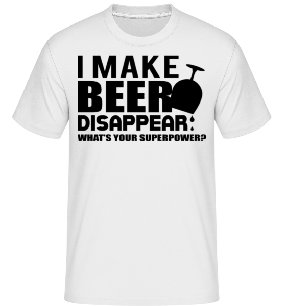 Superpower Drinking - Shirtinator Männer T-Shirt - Weiß - Vorne