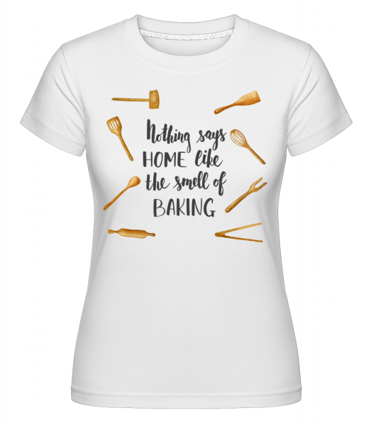 The Smell Of Baking -  Shirtinator Women's T-Shirt - White - Front