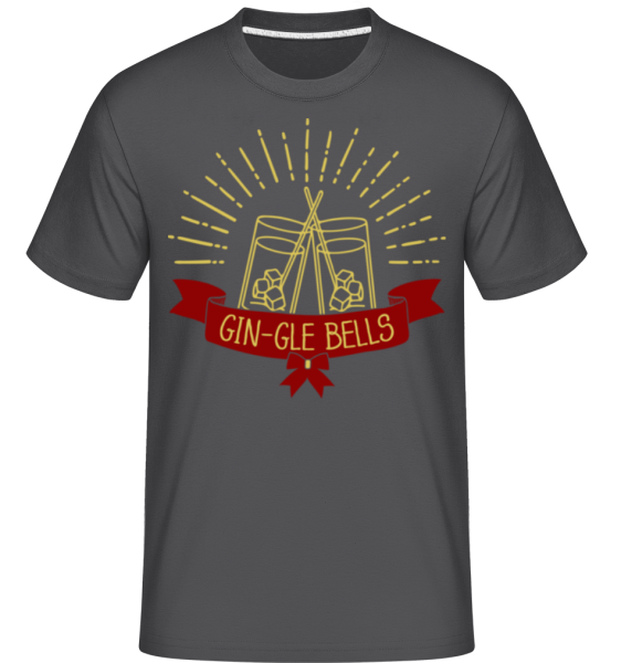 Gin-gle Bells -  Shirtinator Men's T-Shirt - Anthracite - Front