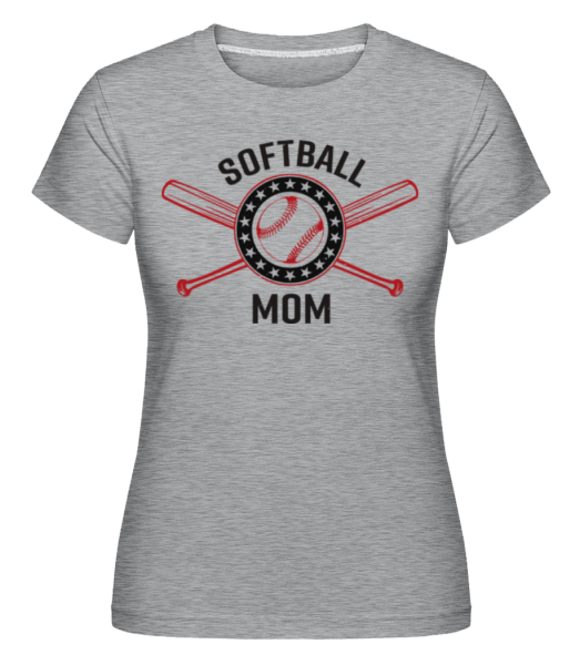 Softball Mom - Shirtinator Frauen T-Shirt - Grau meliert - Vorne