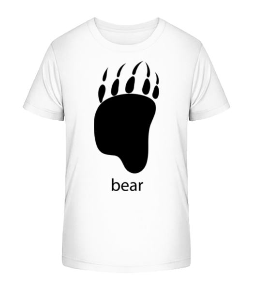 Bear Paw - Kid's Bio T-Shirt Stanley Stella - White - Front