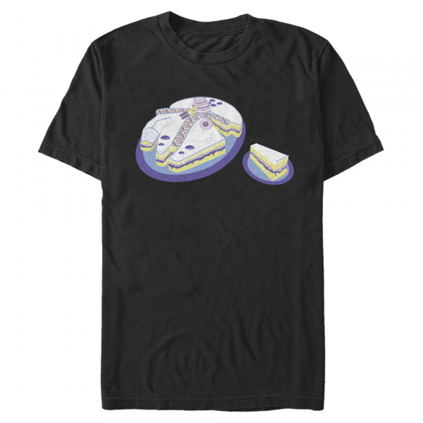 Star Wars - Millennium Falcon Falcon Cake - Männer T-Shirt - Schwarz - Vorne
