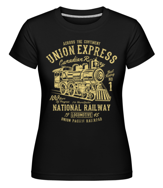 Union Express -  Shirtinator Women's T-Shirt - Black - Front
