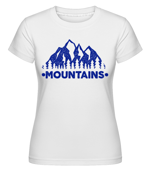 Mountains - Shirtinator Frauen T-Shirt - Weiß - Vorne