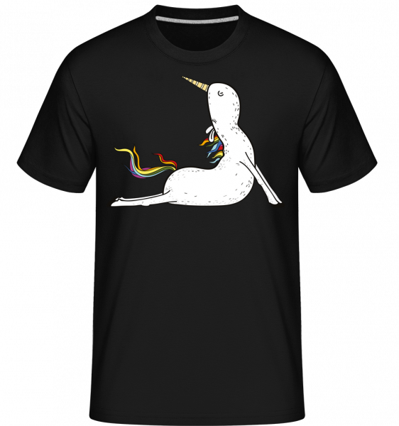 Yoga Unicorn Praying -  Shirtinator Men's T-Shirt - Black - Vorn