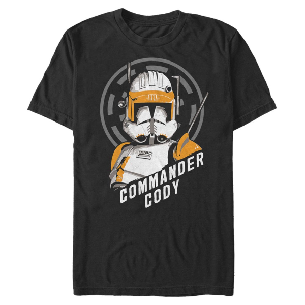 Star Wars - The Clone Wars - Commander Cody - Männer T-Shirt - Schwarz - Vorne