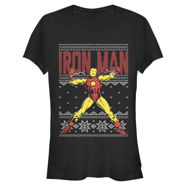 Marvel - Iron Man IronMan Ugly - Frauen T-Shirt - Schwarz - Vorne