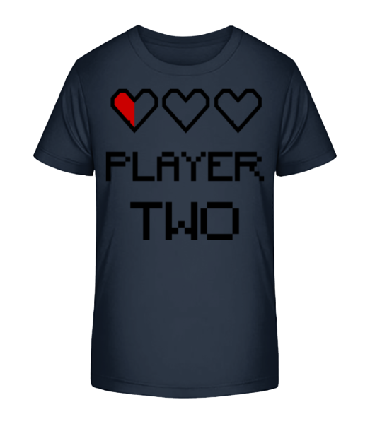 Player Two - Kid's Bio T-Shirt Stanley Stella - Navy - Front