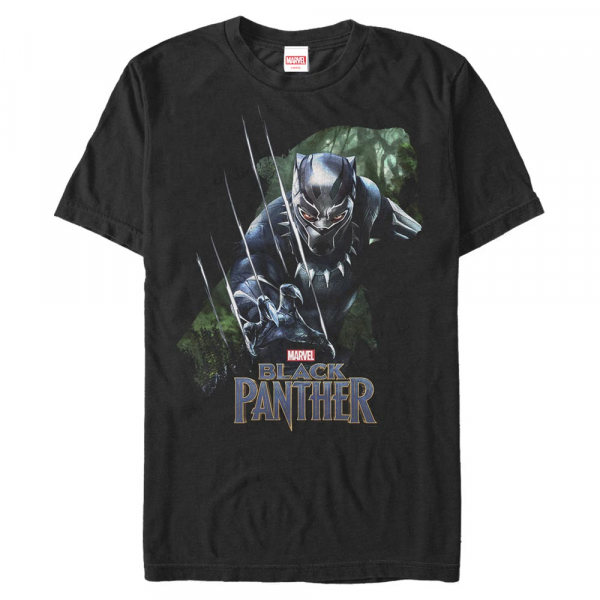 Marvel - Avengers - Black Panther Green Panther - Männer T-Shirt - Schwarz - Vorne