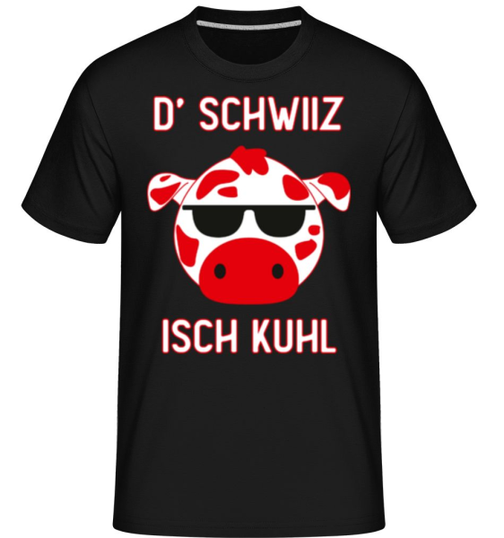 Schwiiz Isch Kuhl - Shirtinator Männer T-Shirt - Schwarz - Vorne