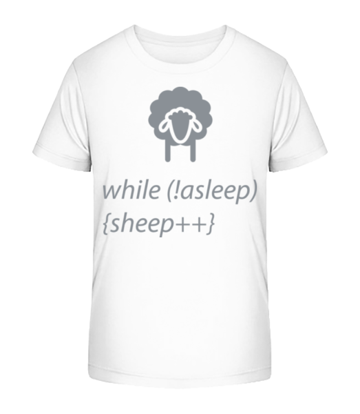 While Not Asleep - Kid's Bio T-Shirt Stanley Stella - White - Front