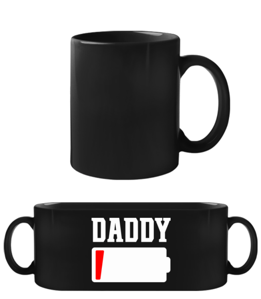 Daddy - Black Mug - Black - Front