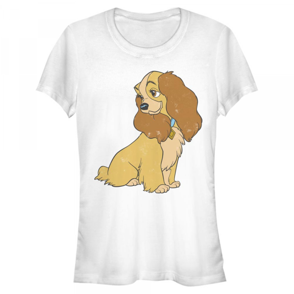 Disney Classics - Lady and the Tramp - Lady Vintage - Women's T-Shirt - White - Front