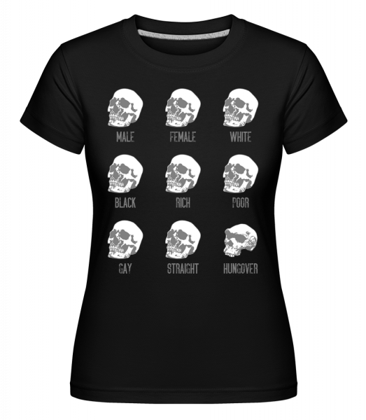 Hungover Skull - Shirtinator Frauen T-Shirt - Schwarz - Vorn