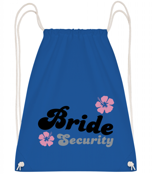 Bride Security Flowers - Turnbeutel - Royalblau - Vorn