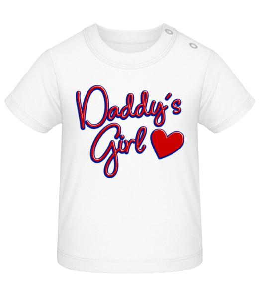Daddy's Girl - Baby T-Shirt - Weiß - Vorne