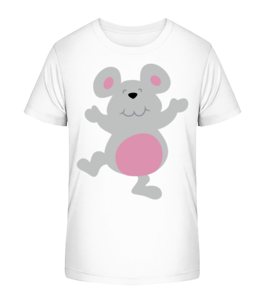 Kids Comic - Mouse - Kid's Bio T-Shirt Stanley Stella - White - Front