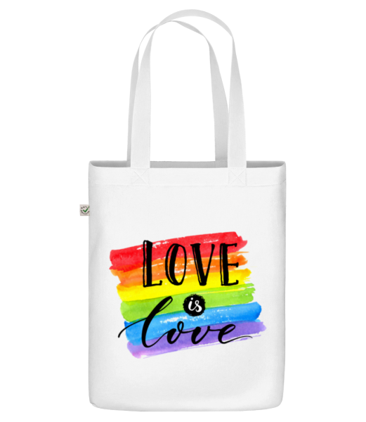 Love Is Love - Bio Tasche - Weiß - Vorne