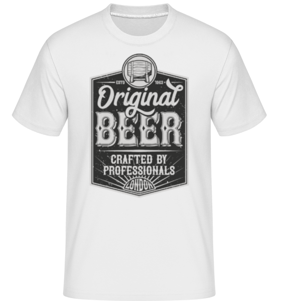 Original Beer -  Shirtinator Men's T-Shirt - White - Front
