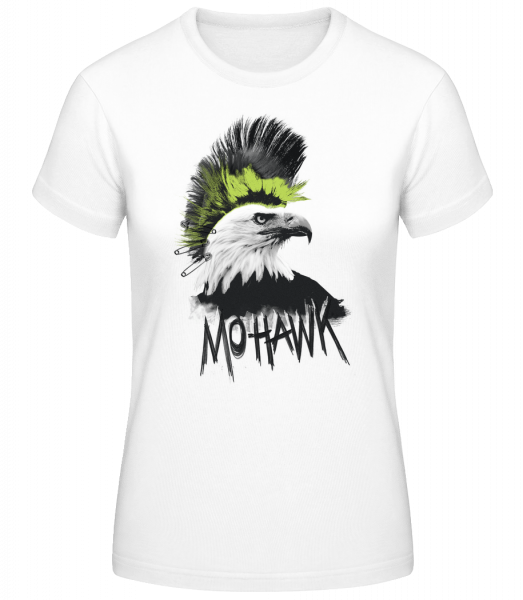 Mohawk - Frauen Basic T-Shirt - Weiß - Vorn