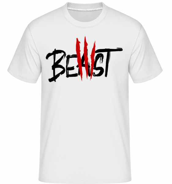 Beast -  Shirtinator Men's T-Shirt - White - Vorn