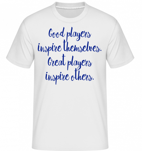 Great Players - Shirtinator Männer T-Shirt - Weiß - Vorn