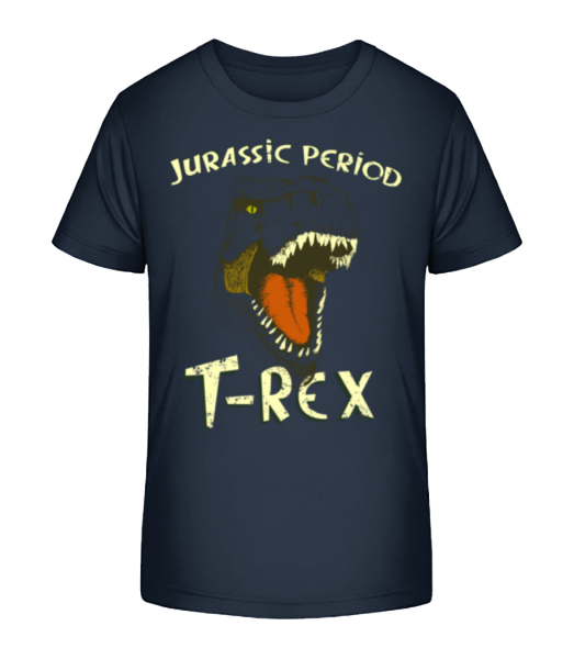 T-Rex Logo - Kinder Bio T-Shirt Stanley Stella - Marine - Vorne