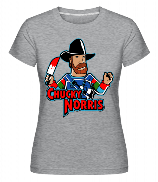Chucky Norris -  Shirtinator Women's T-Shirt - Heather grey - Front