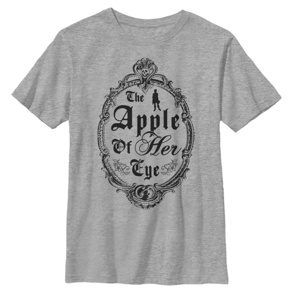 Disney Classics - Snow White - Text Apple of Her Eye - Valentine's Day - Kids T-Shirt - Heather grey - Front
