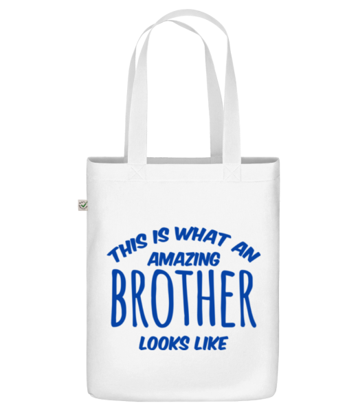 Amazing Brother Looks Like - Organic tote bag - White - Front