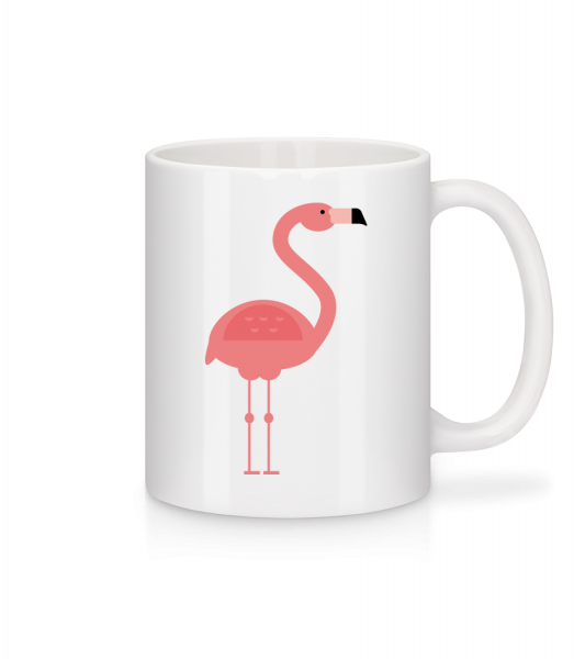 Flamingo Bild - Tasse - Weiß - Vorn