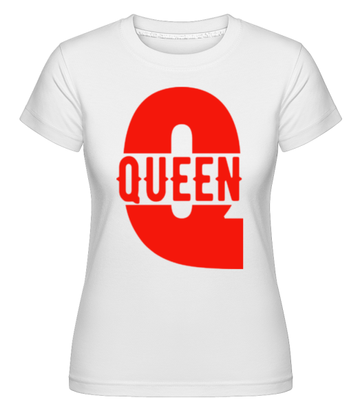 Queen Q -  Shirtinator Women's T-Shirt - White - Front