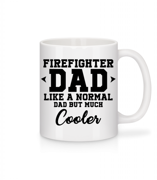 Cool Firefighter Dad - Mug - White - Front