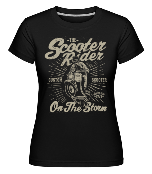 Scooter Rider - Shirtinator Frauen T-Shirt - Schwarz - Vorne