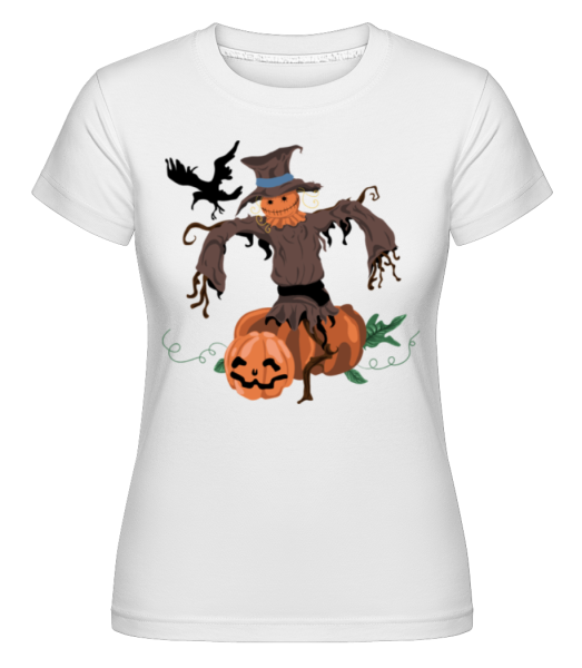 Pumpkin Scarecrow -  Shirtinator Women's T-Shirt - White - Front