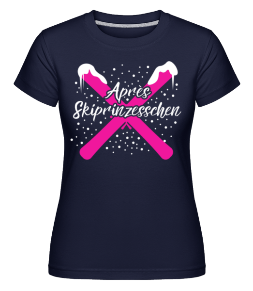 Après Skiprinzesschen - Shirtinator Frauen T-Shirt - Marine - Vorne