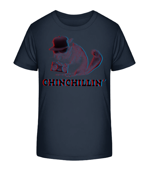 ChinChillin' - Kid's Bio T-Shirt Stanley Stella - Navy - Front