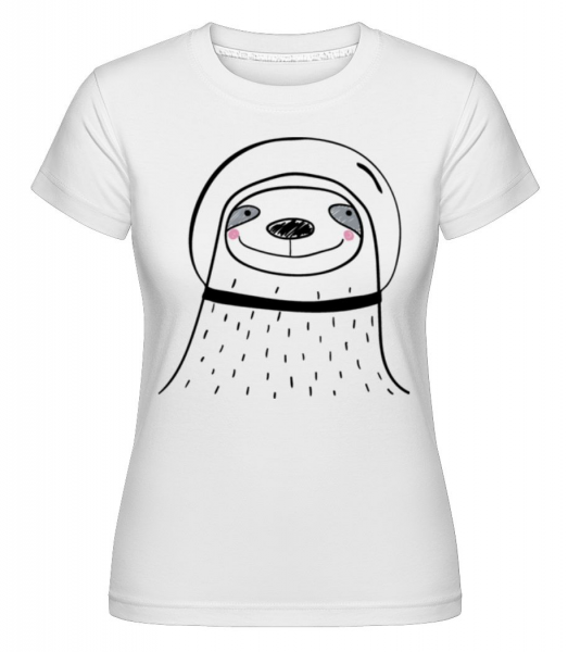 Space Faultier - Shirtinator Frauen T-Shirt - Weiß - Vorne