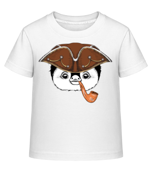 Matrosen Pinguin - Kinder Shirtinator T-Shirt - Weiß - Vorne