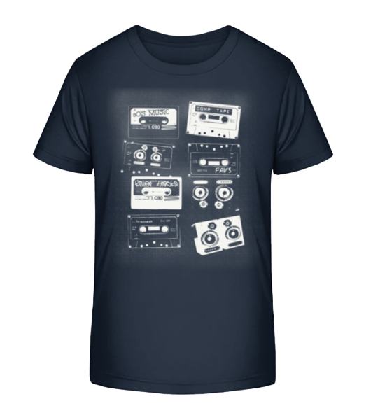 Old Cassettes - Kinder Bio T-Shirt Stanley Stella - Marine - Vorne