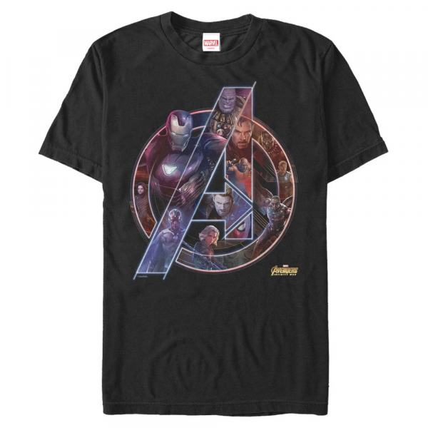 Marvel - Avengers Infinity War - Skupina Team Neon - Men's T-Shirt - Black - Front